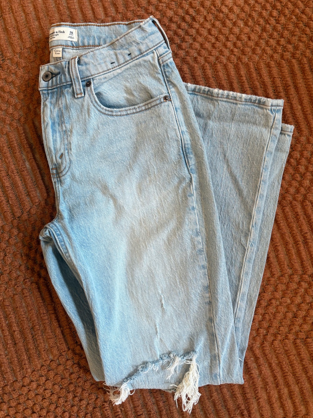 Abercrombie & Fitch ‘90s Straight Mid Rise Jeans Curve Love